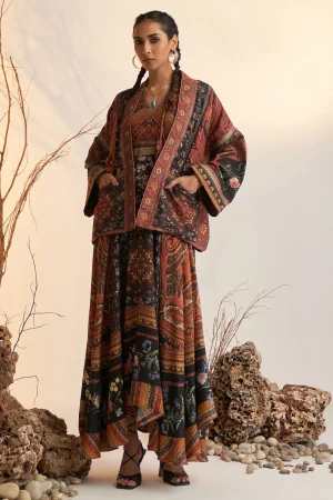 Black Embroidered Dress prismthestore