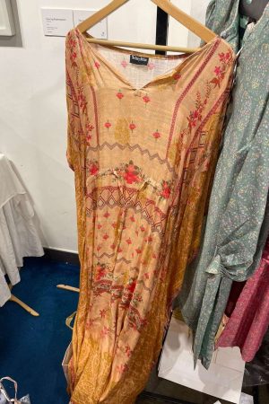 Boozy Button Moroccan silk Kaftan BB07 prismthestore