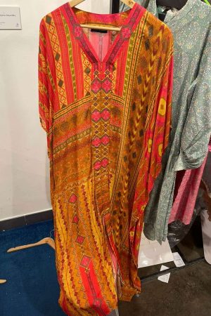 Boozy Button Moroccan silk Kaftan BB08 prismthestore