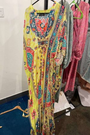 Boozy Button Moroccan silk Kaftan BB11 prismthestore